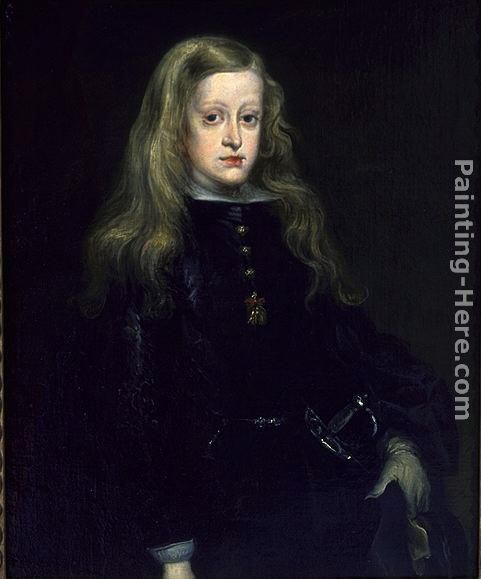 King Charles II of Spain painting - Juan Carreno De Miranda King Charles II of Spain art painting